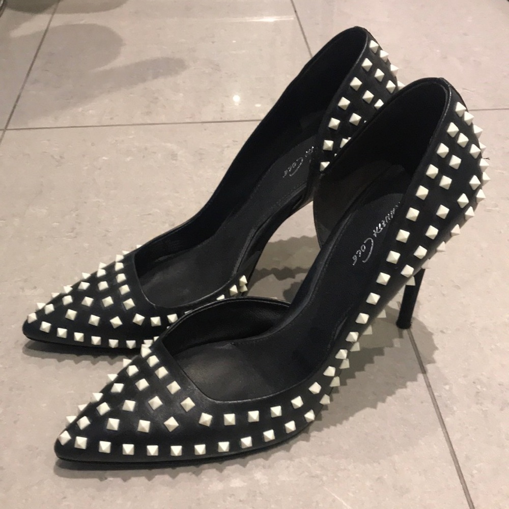 Kenneth Cole collection. Black and white stilettos